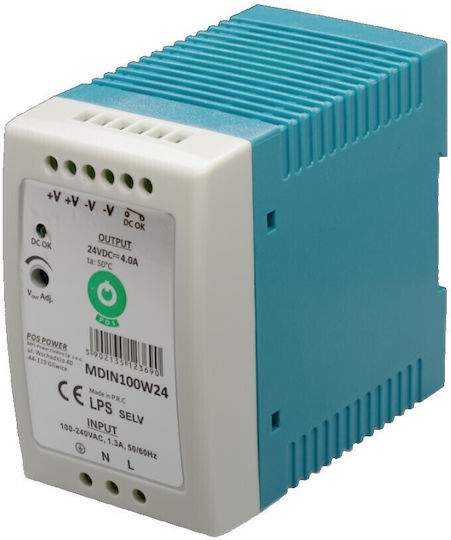 MPL DIN Rail Power Supply 4A/24V/100W