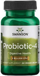 Swanson Probiotic-4 60 φυτικές κάψουλες Swanson Probiotic-4 60 φυτικές κάψουλες