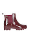 Women's Short Wellies Burgundy