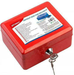 Motarro Cash Box with Lock Red 87803