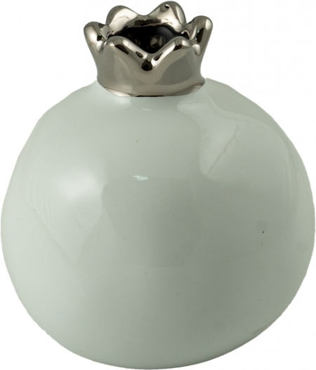 Zen Collection Tischplatte Glücksbringer Granatapfel Gray Keramik 10cm 1Stück
