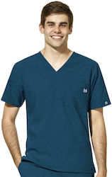 WonderWink Men's Medical Blouse Blue