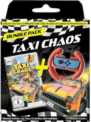 Taxi Chaos Steering Wheel Bundle (Code In A Box) Switch Game