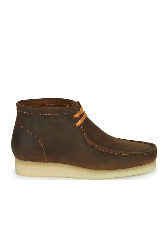 Clarks Wallabee Καφέ Ανδρικά Μποτάκια