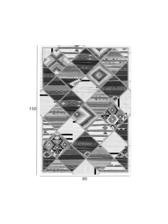 HomeMarkt Josiane Χαλί Διάδρομος Γκρι 80x150cm