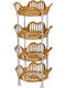TnS Plastic Kitchen Rack 4 Tiers Beige 36x36x76cm