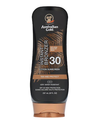 Australian Gold Sunscreen Waterproof Sunscreen Lotion for the Body SPF30 Bronzer 237ml