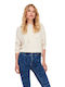 Tessa Women's Long Sleeve Sweater with Hood Pumice Stone