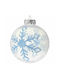 Hängendes Kugel Ornament Ornament Kunststoff Transparent 10cm Set 4Stück