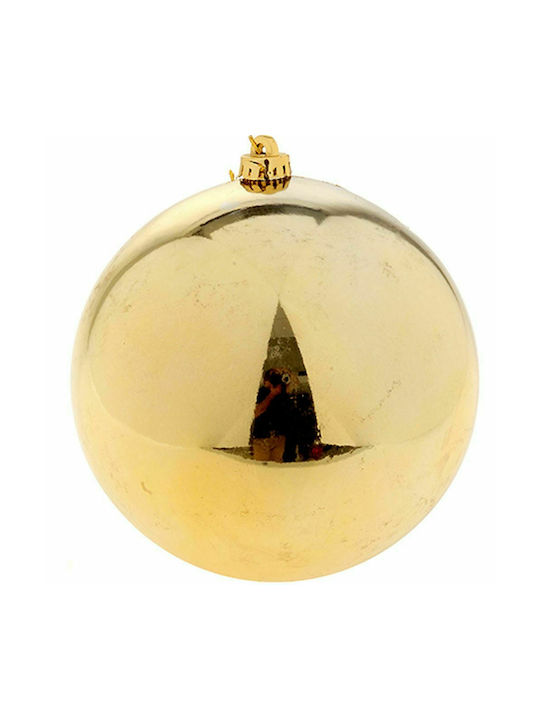 Iliadis Weihnachtshänger Kugel Ornament Plastik Gold 12cm