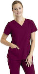 Barco BE001 Women's Medical Blouse Burgundy