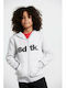 Fleece Kids Sweatshirt Cardigan with Hood and Pockets Grey