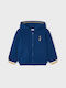 Mayoral Boys Hooded Sweatshirt with Zipper Blue