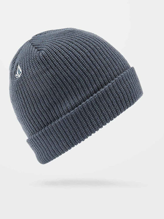 Full Stone Beanie Ανδρικός Σκούφος με Rib Πλέξη Marina Blue