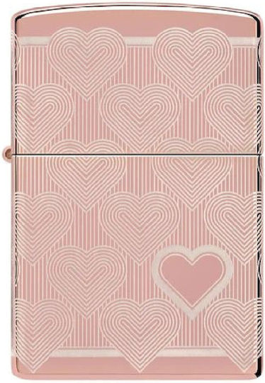 Zippo Ангажимент Пламък Ветроустойчив Heart Design