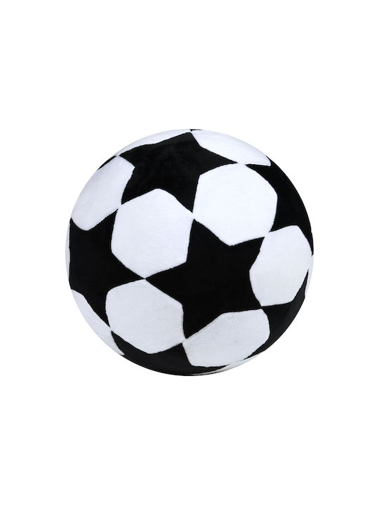Kids Round Throw Pillow Maracana 25cm Black