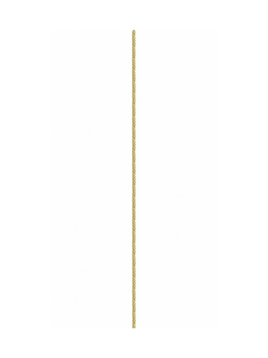 Mertzios.gr Goldene Kette Nacken 14K Dünne mit einer Dicke von 1mm und einer Länge von 50cm