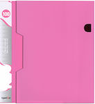 Typotrust Ντοσιέ Σουπλ με 80 Διαφάνειες για Χαρτί A4 Ροζ Fluo