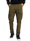 FBM006-00202 Trousers Cargo Elastic in Regular Fit Olive