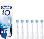 Oral-B IO Ultimate Clean Ανταλλακτικές Κεφαλές για Ηλεκτρική Οδοντόβουρτσα White 6τμχ