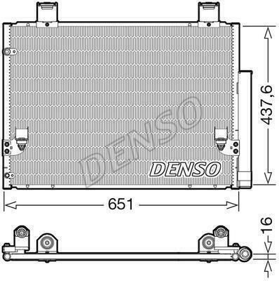Denso Car Air Condition Radiator for Toyota Hilux 2.5 D-4D 2005+