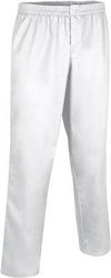 Valento Pixel Unisex Pantaloni medicali Alb din...