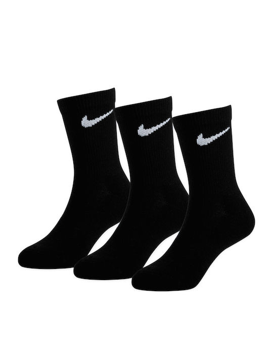Nike Дълги детски спортни чорапи Черен 3 Чифта