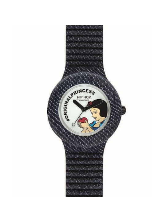 HipHop Kids Analog Watch with Rubber/Plastic Strap Black