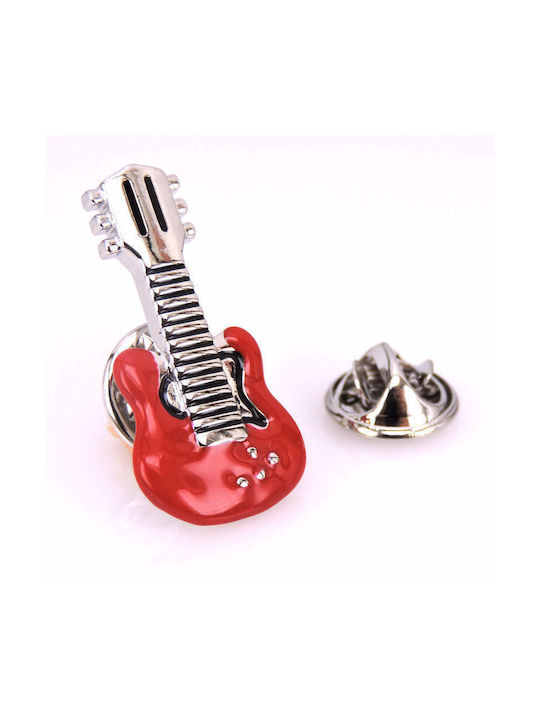 Red Guitar Pin