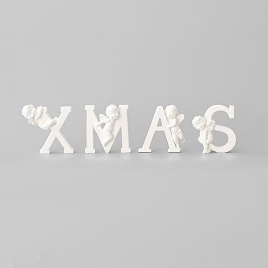 Eurolamp Weihnachtliche Figur Aufschrift Weiß
