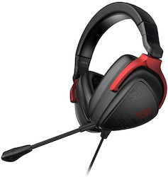 Asus ROG Delta S Core Over Ear Μαύρο/Κόκκινο
