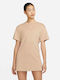 Nike Summer Mini T-Shirt Dress Beige