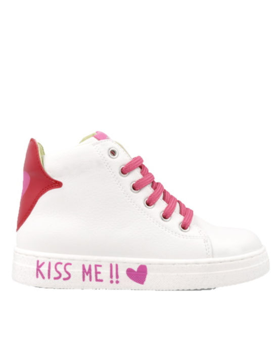Agatha Ruiz De La Prada Kinder Sneakers Hoch Weiß