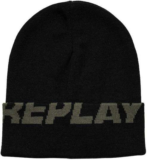 Beanie Ανδρικός Σκούφος Πλεκτός σε Μαύρο χρώμα