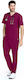 Grey's Anatomy Evan Men's Burgundy Medical Blouse