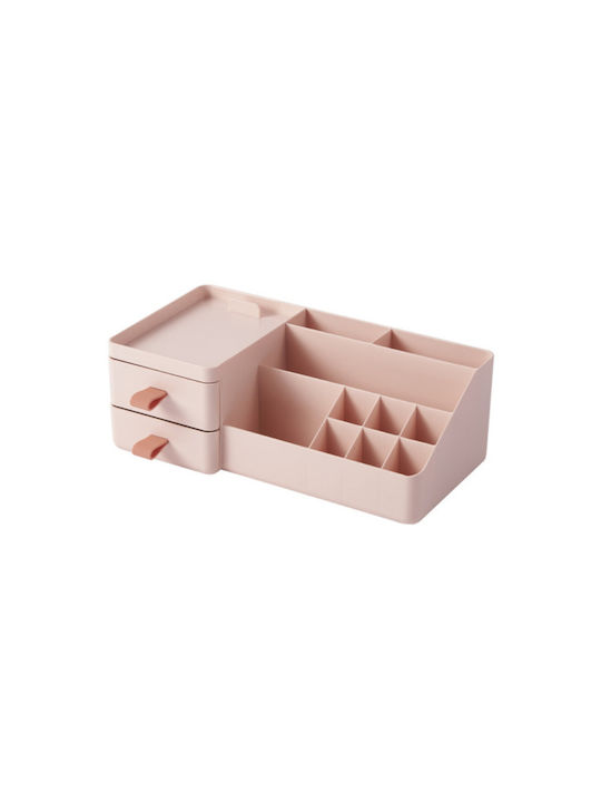 6325 Plastic Organizer Countertop Pink