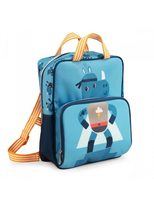 Lilliputiens Super Marius School Bag Backpack Kindergarten in Light Blue color