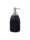 Relaxdays Spender Keramik Schwarz 300ml