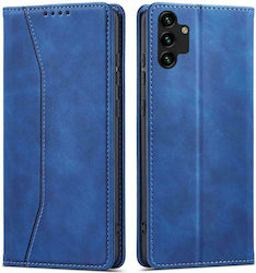 Hurtel Magnet Fancy Synthetic Leather Wallet Blue (Galaxy A13 5G)