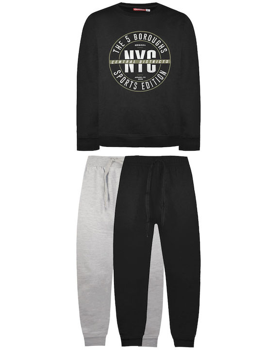 Energiers Kids Sweatpants Set Black 3pcs