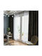 My Home Luxury Blackout Curtain with Pencil Pleat Velour Soft Dark Brown 280x300cm