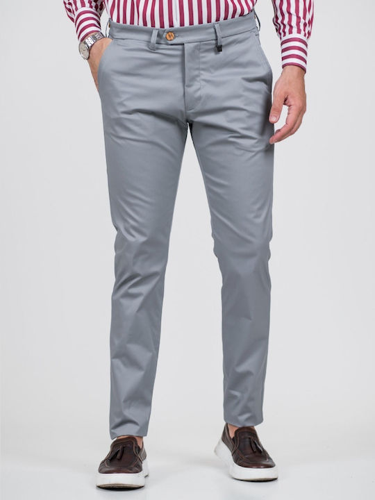 Vittorio Artist Novoli Herrenhose Chino Gray