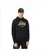 New Era Men's Sweatshirt with Hood and Pockets Black