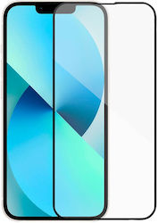 De Tech Full Face Tempered Glass Μαύρο (iPhone 13 mini)