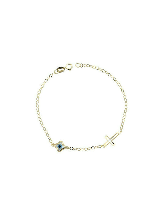 Children's gold bracelet 9K with peephole (BP000864)*