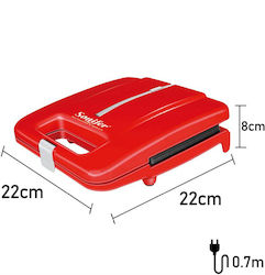 Sonifer SF-6042 750W für for 2 Sandwiches Sandwiches Rot Sonifer SF-6042 750W für for 2 Sandwiches Sandwiches Rot