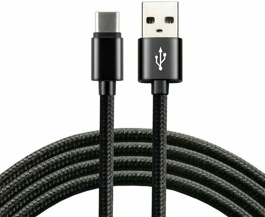 everActive CBB-1.2CB Braided USB 2.0 Cable USB-C male - USB-A Μαύρο 1.2m