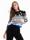 Desigual Women's Long Sleeve Sweater Black