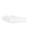 Κρεβάτι Υπέρδιπλο από Μασίφ Ξύλο Λευκό με Τάβλες για Στρώμα 160x200cm