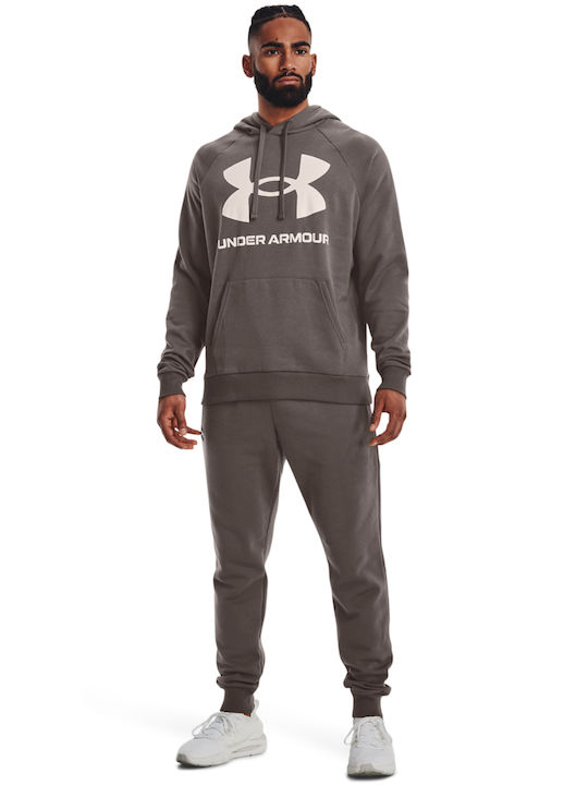 Rival Big Logo Sweatshirt für Herren mit Kapuze Braun